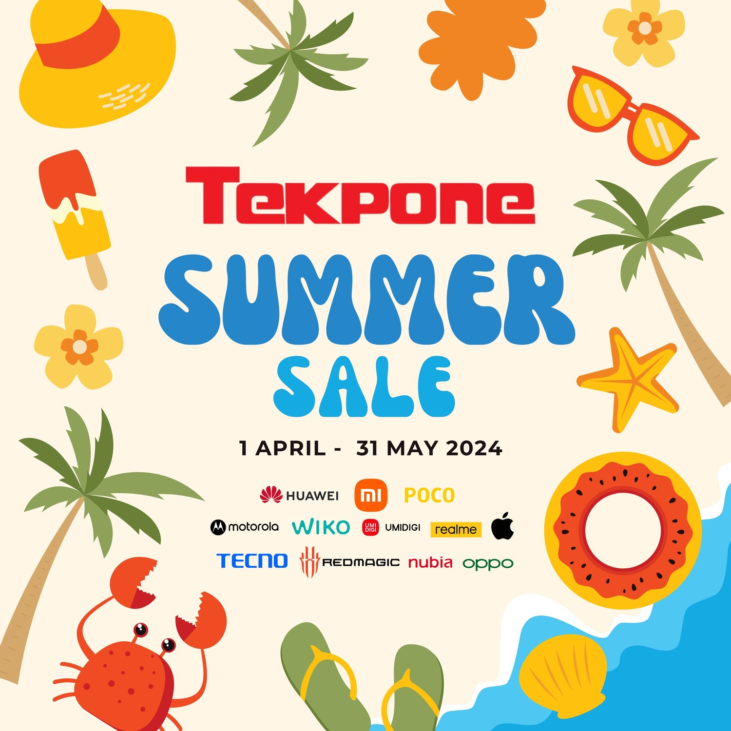 Tekpone Summer Sale